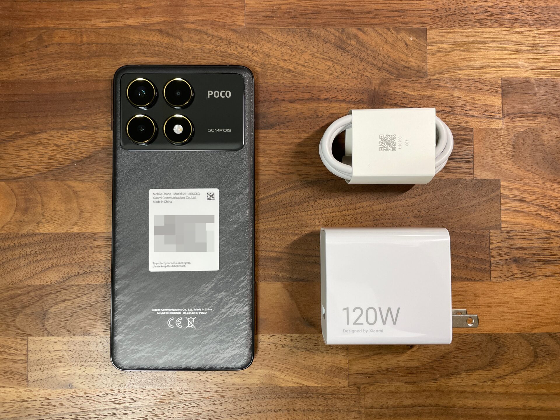 在庫有新品 Xiaomi POCO F6 Pro 箱、充電器、ケーブルなし 6/1 のみ