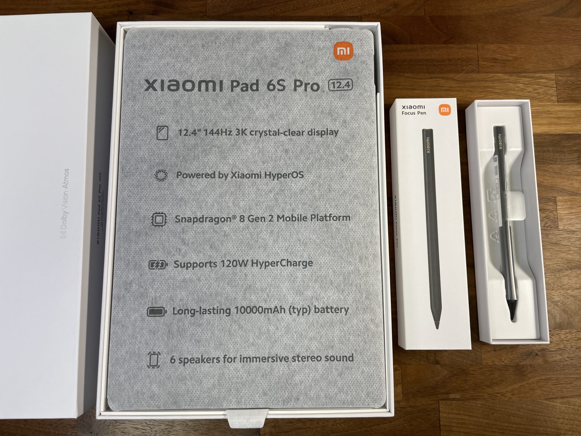 Xiaomi pad 6s pro 8gb+256gb focus pen 付属