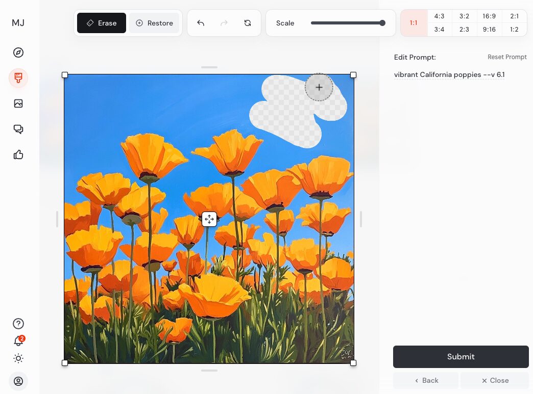 Midjourneyで画像編集！新機能「Editor」を試してみた： AIイラスト