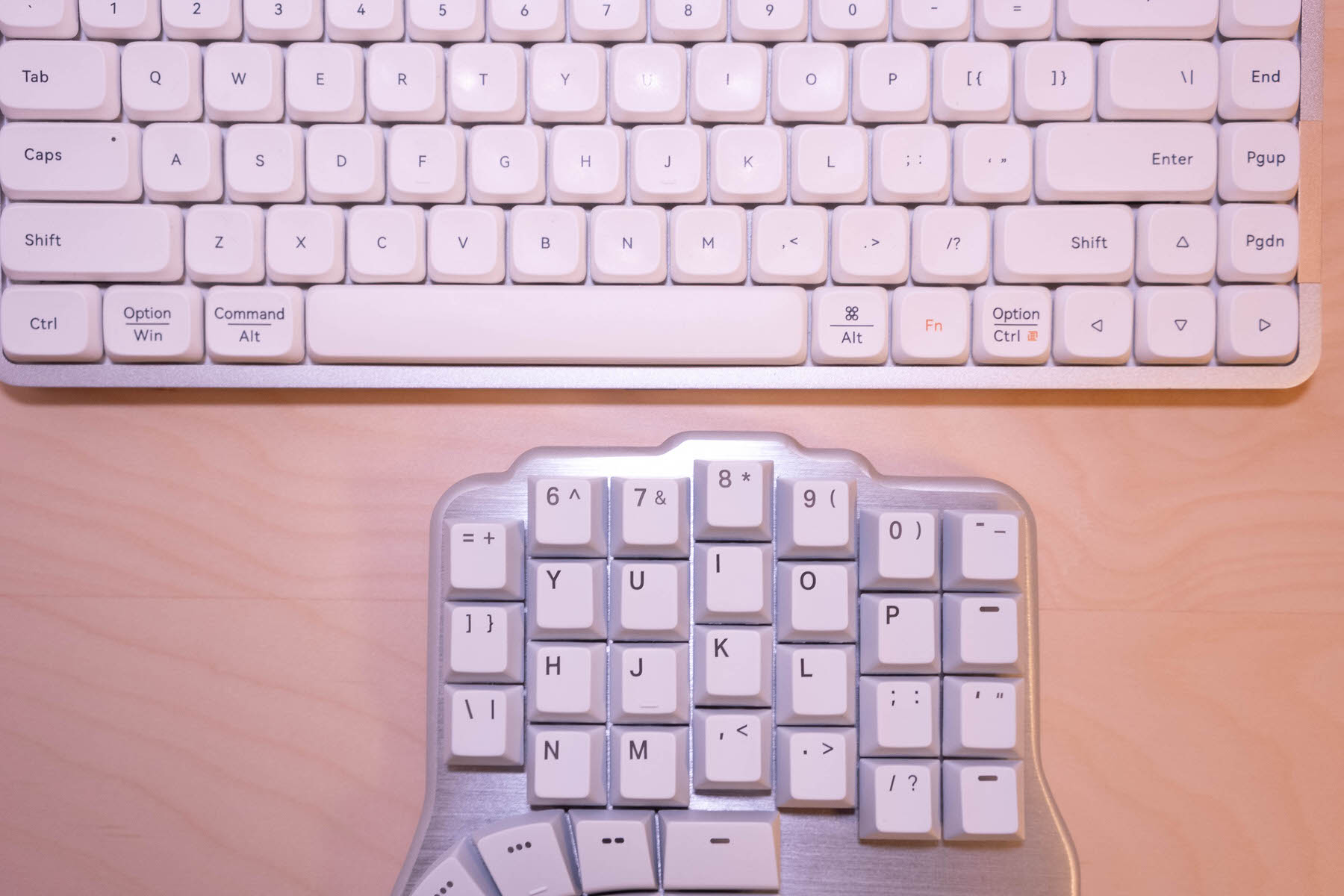 左右分割・オーソリニア・テンティング内蔵！全部入りエルゴキーボード